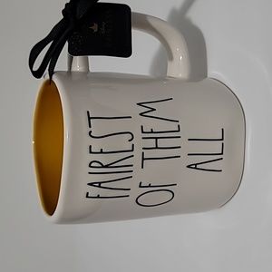 Rae Dunn FAIREST OF THEM ALL Disney Princess Mug with Yellow Interior